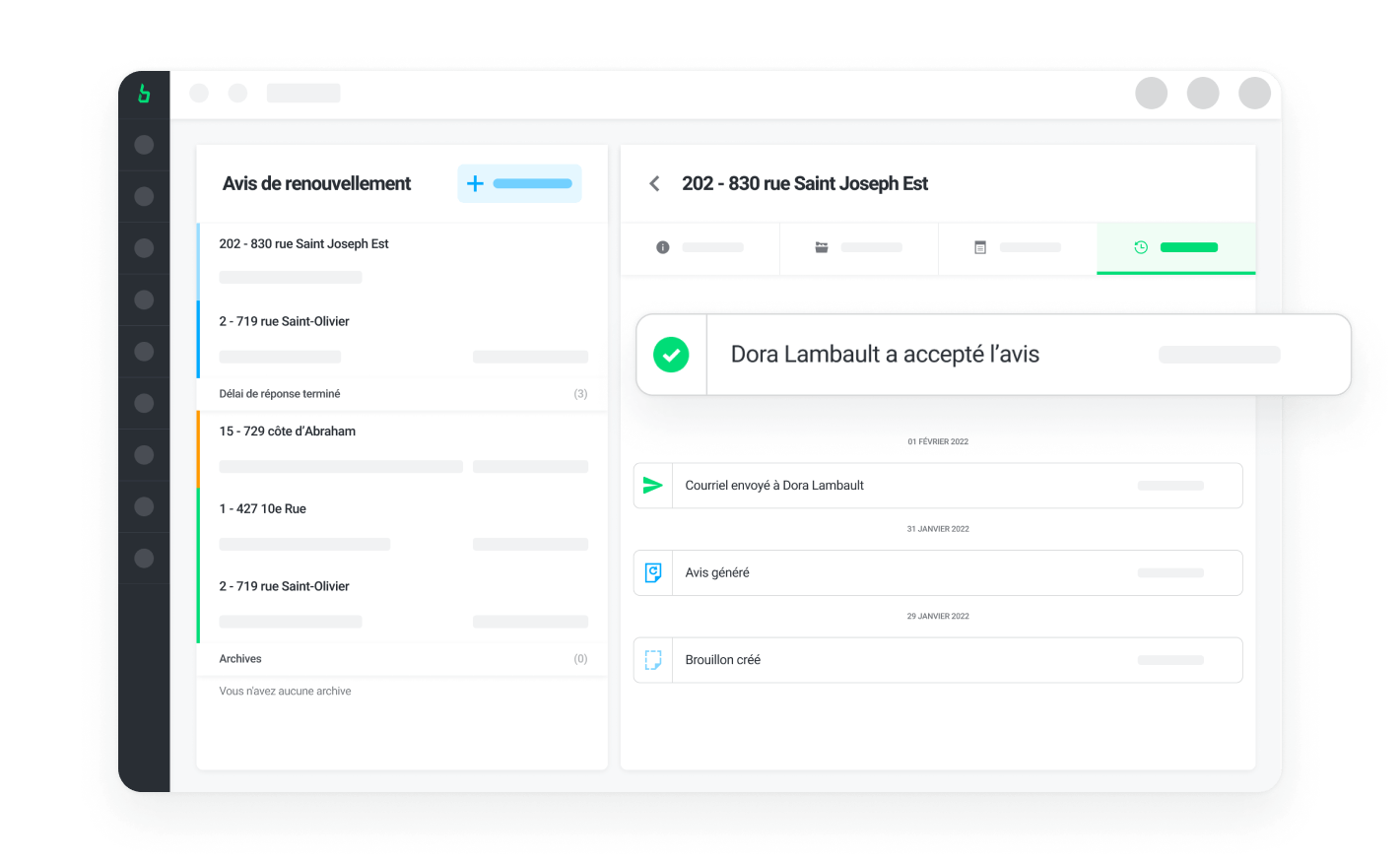 Effectuez le suivi des réponses