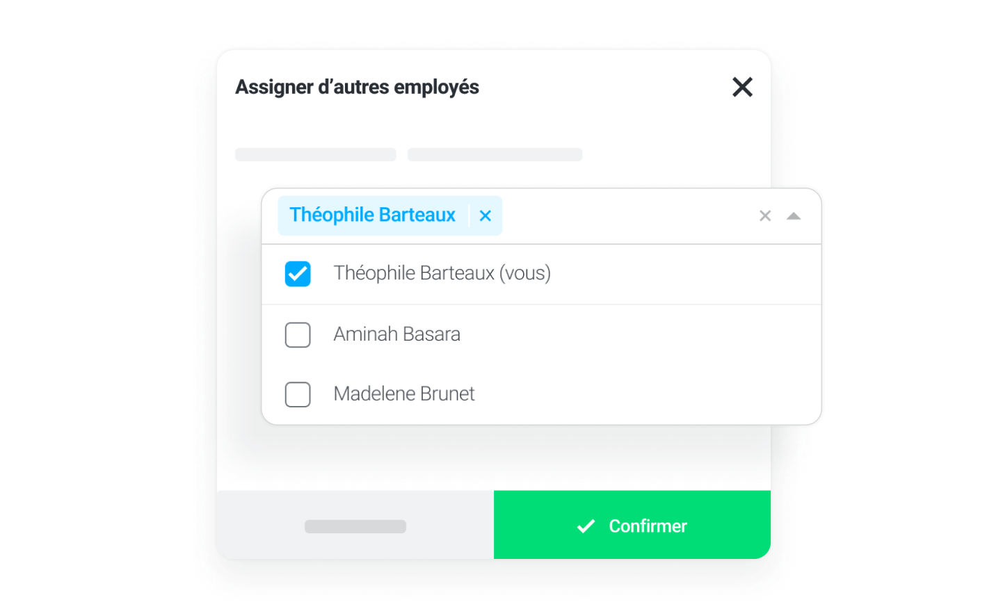 Assignez à un employé